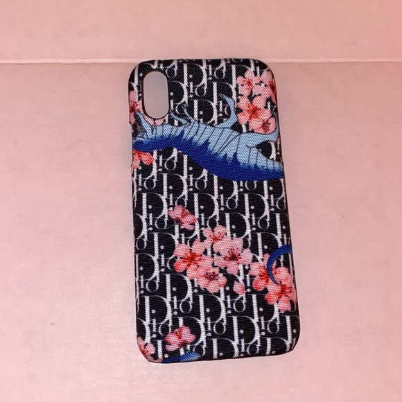 Dior Accessories - Vintage dior canvas iPhone X case black white multicolor